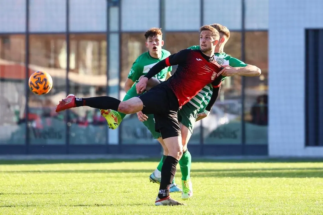 Lóránt Lettner playing in a European match